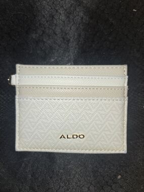 ALDO Cream and White Card & Key Holder